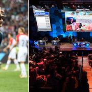 Antoine Griezmann firar sitt mål i VM-finalen med en segerdans från Fortnite. Streamern Tyler ”Ninja” Blevins spelar Fortnite i Las Vegas. Arkivbilder.  