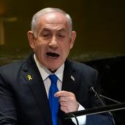 Benjamin Netanyahu talar inför FN:s generalförsamling i förra veckan. 