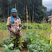 Bild från översvämningen i Rwanda tidigare i veckan.