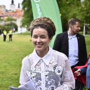 Miljöpartiets språkrör Daniel Helldén och Amanda Lind. 
