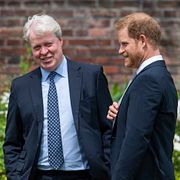 Earl Spencer med prins Harry.