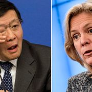 Kinas finansminister Lou Jiwei, Magdalena Andersson.