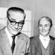 Ivo Andrić med hustrun Milica Babić, kostymdesigner vid den serbiska nationalteatern.
