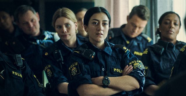 Bild från SVT-serien ”Tunna blå linjen”. SVT