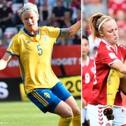 Nilla Fischer och Kosovare Asllani.