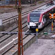 Södra station i Örebro där tre människor blev påkörda av ett godståg och miste livet natten mot torsdag.