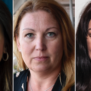 Eva Nordmark, ordförande TCO/Johanna Jaara Åstrand, ordförande Lärarförbundet/Veronica Magnusson, ordförande Vision