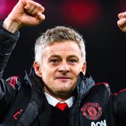 Ole Gunnar Solskjær som tränare för Manchester United, 2018. 