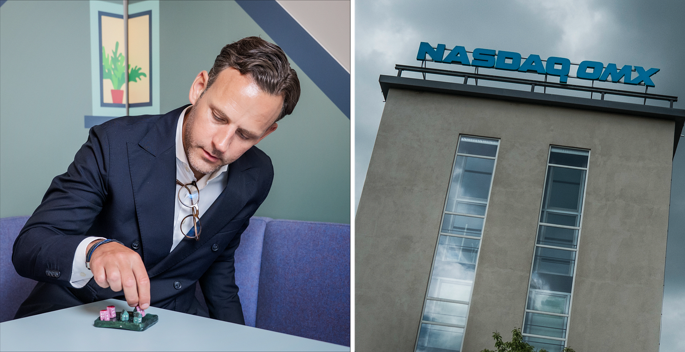 Hemnet-chefen Jonas Gustafsson. Stockholmsbörsen. Arkivbilder.