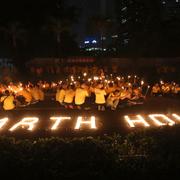 Earth hour Indonesien 2018.