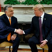 Ungerns premiärminister Viktor Orbán och USA:s president Donald Trump.