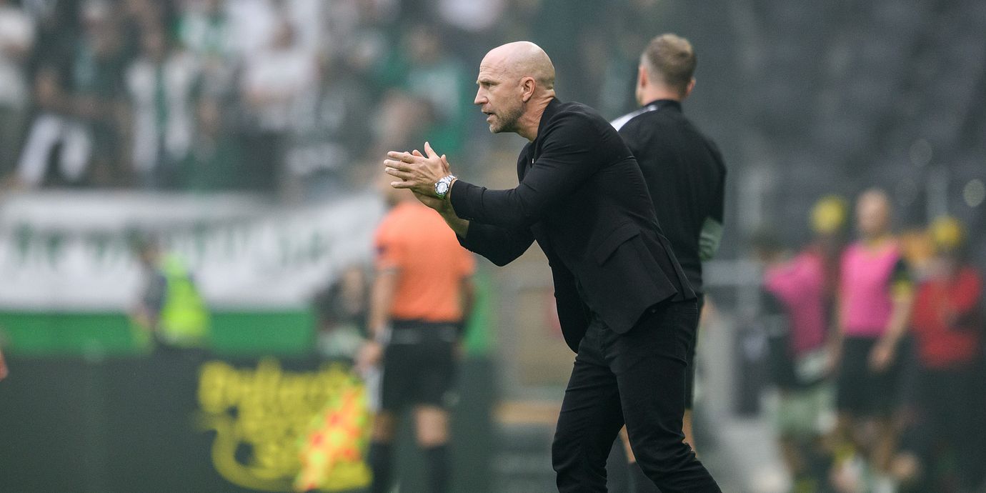 Arkivbild från augusti: Hammarbys tränare Henrik Rydström under fotbollsmatchen i Allsvenskan mellan AIK och Hammarby.