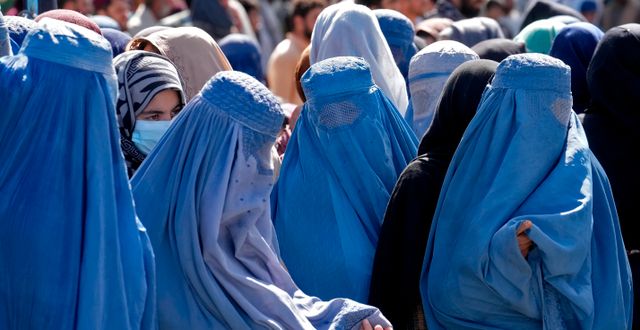 Afghanska kvinnor i Kabul. Ebrahim Noroozi / AP