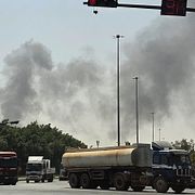 Rök över Saudiarabien efter en attack tidigare denna månad.