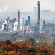 BP:s raffenaderi i Gelsenkirchen, Tyskland. 