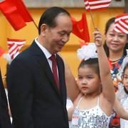 USA:s president Donald Trump och Vietnams president Tran Dai Quang under Trumps statsbesök i Hanoi i november 2017. 