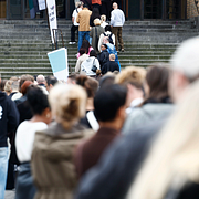 Röstmottagare/kö till förtidsröstning/röstmottagare