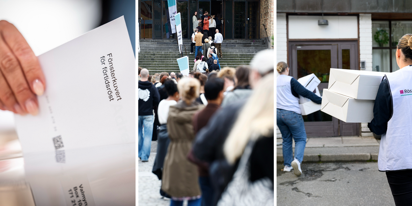 Röstmottagare/kö till förtidsröstning/röstmottagare