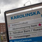 Karolinska universitetssjukhuset.