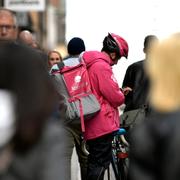 Cykelbud från Foodora.