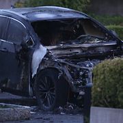 Explosionen inträffade intill bilen.