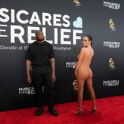 Kanye West, left och Bianca Censori.