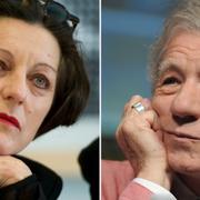 Nobelpristagaren Herta Müller och Ian McKellen.