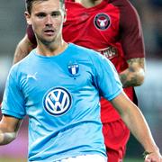 MFF:s Marcus Antonsson under matchen mot Midtjylland. 