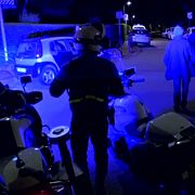 Bild från plats där polisen dödades.