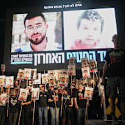 Demonstranter i Tel Aviv.