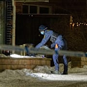 Bild från nattens polisinsats i Haninge.