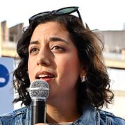 Simona Mohamsson på Sergels torg den 26 augusti.