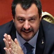 Matteo Salvini i den italienska senaten. 