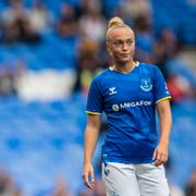 Anna Anvegård och Hanna Bennison i Everton.