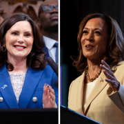 Gavin Newsom, Gretchen Whitmer och Kamala Harris