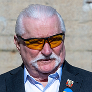 Lech Walesa och Donald Trump. 