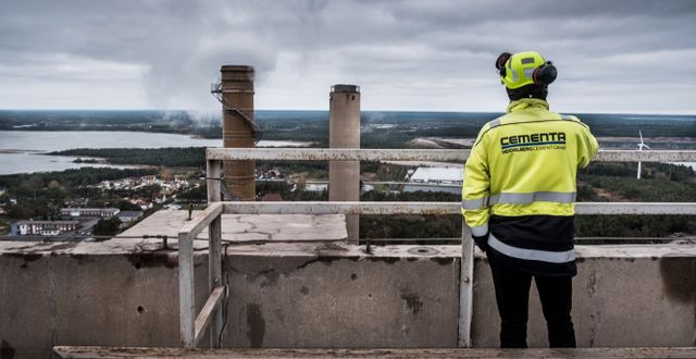 Cementas fabrik i Slite på Gotland. Magnus Hjalmarson Neideman / SvD / TT / TT NYHETSBYRÅN