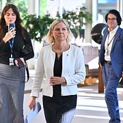 
Socialdemokraternas partiledare Magdalena Andersson (S).