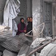 Palestinska kvinnor i Gaza. 