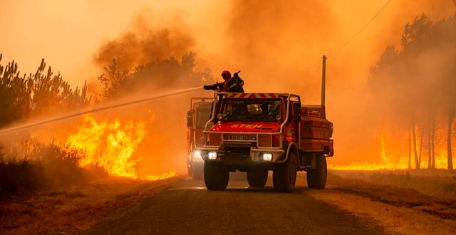 Monsterbranden i Gironde. AP