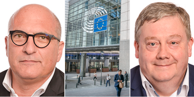 Andrea Cozzolino, EU-parlamentet i Bryssel, Marc Tarabella. EU-parlamentet, Yvonne Åsell/SvD/TT 