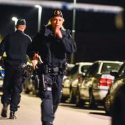 Polisen på plats efter dödsskjutningarna