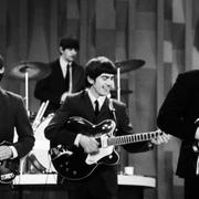 Beatles. Arkivbild från när bandet uppträdde på ”Ed Sullivan show” på CBS, den 9 februari 1964.