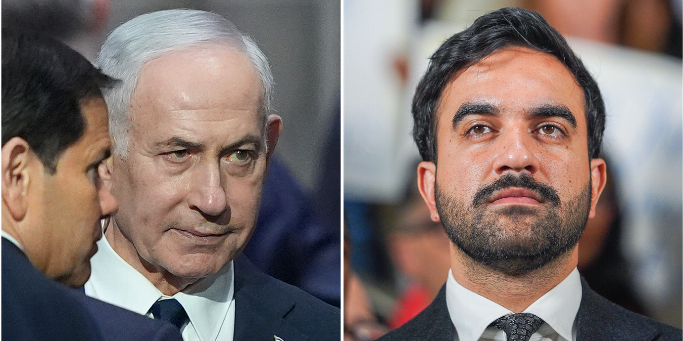 Netanyahu och Mamdani.