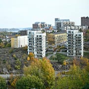 Nybyggda bostadsrätter på Kvarnholmen i Stockholm. Illustrationsbild.