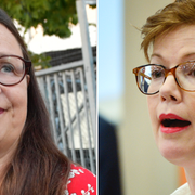 Utbildningsminister Anna Ekström (t.v) och Liberalernas regionråd Anna Starbrink (t.h)