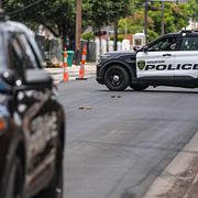 Polis i Houston den 7 juli där Lorenzo Salgado Araujo sköts ihjäl.