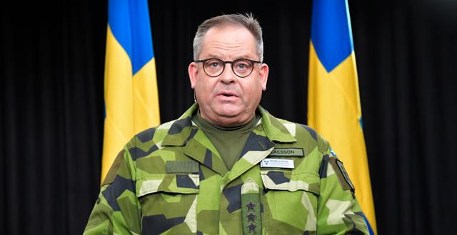 Försvarsmaktens insatschef Michael Claesson. Marco Säävälä/TT
