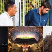 Fyra av de misstänkta Barcelonaterroristerna. Eiffeltornet, Nou Camp och Sagrada Familia.
