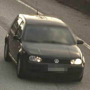 Norska polisens bild på flyktbilen. 